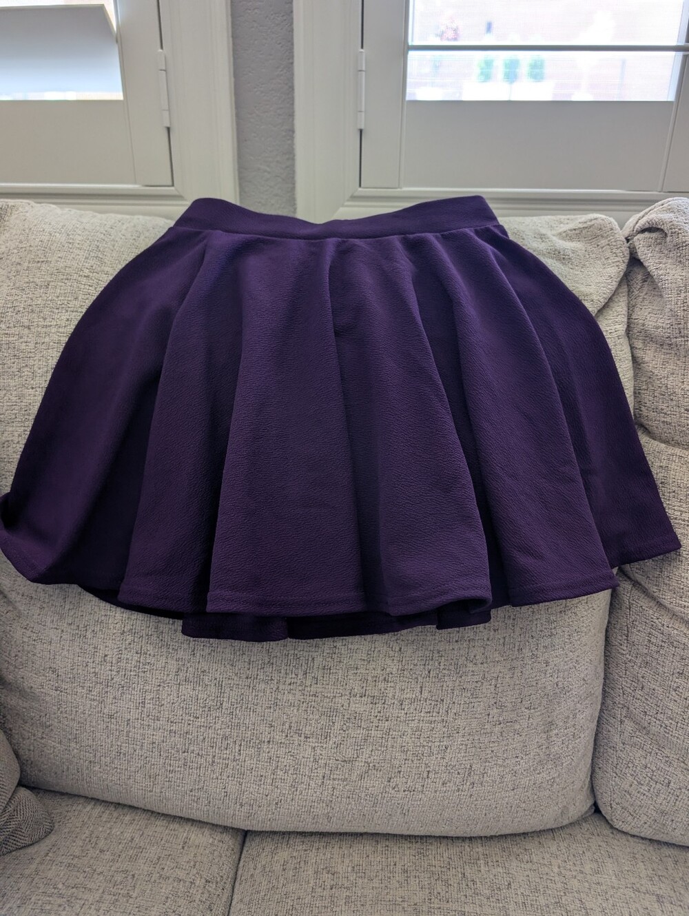 Purple Women's Flared Skirt